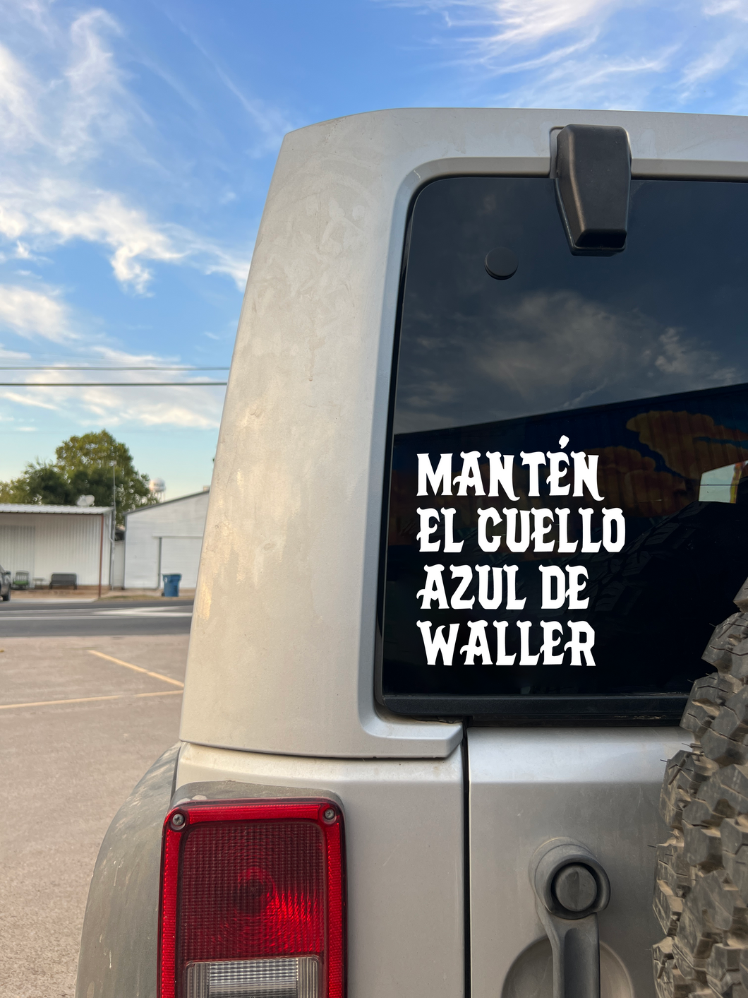 Keep Waller Blue Collar Decal *Available in Espanol*